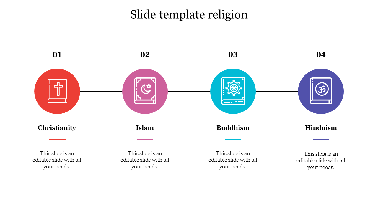 Slide Template Religion For PowerPoint Presentations